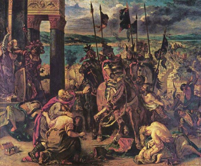 Eugene Delacroix The Entry of the Crusaders in Constantinople, oil painting image